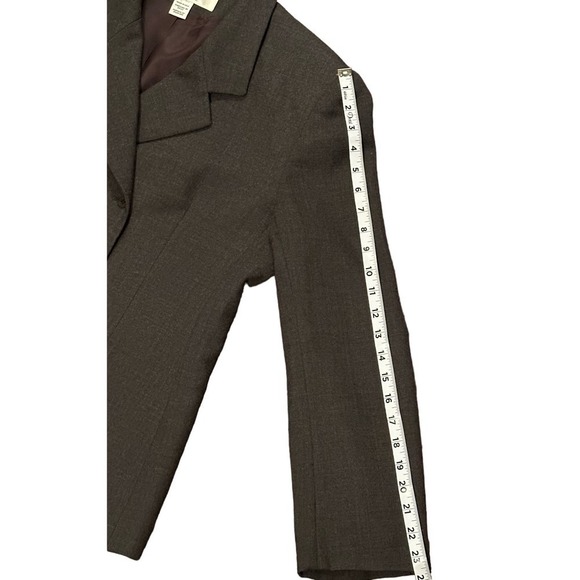 Rena Rowan for Saville Gray Vintage Wool Career Blazer Sz 14 - Picture 9 of 11